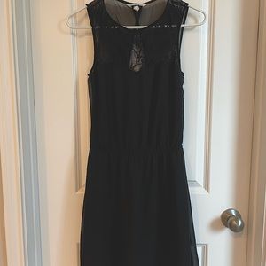Cut-out back black dress